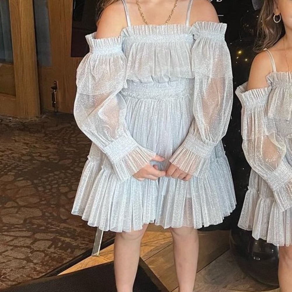 Silver sparkly dress